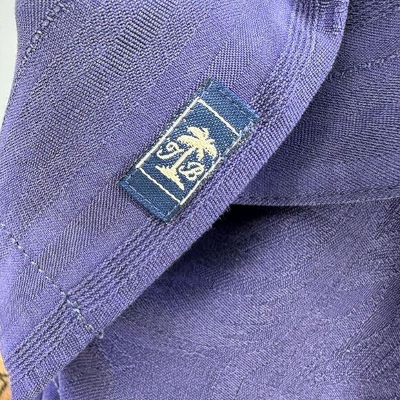 Tommy Bahama XXL Shirt Mens Blue Silk Hawaiian Short Sleeve Button up Tropical - Picture 10 of 12